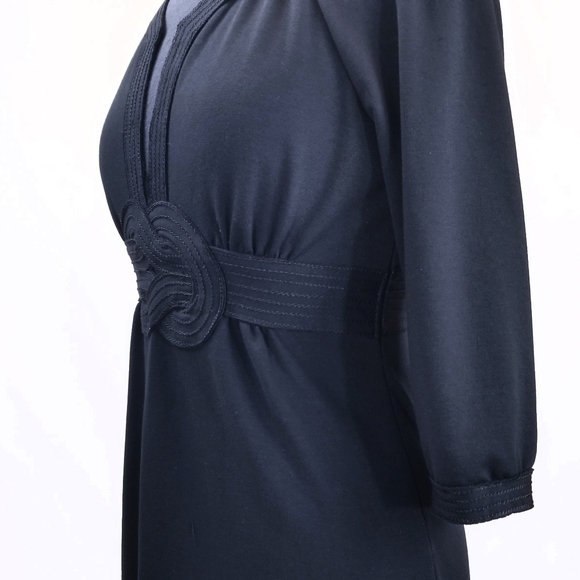 ❤️SOLD❤️Max studio low V cut mini black dress - Picture 6 of 8